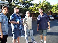 Tony, Chuck Lasker, Bruce Golub and  James Harrell.  Can't miss that shirt of Chuck's.